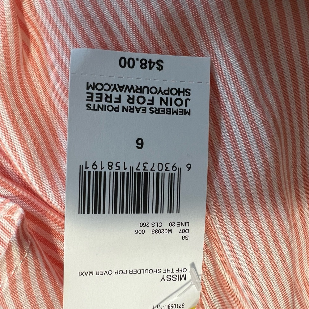 Sears Orange Ruffled Ruched Off-Shoulder Maxi Dress - Picture 13 of 14